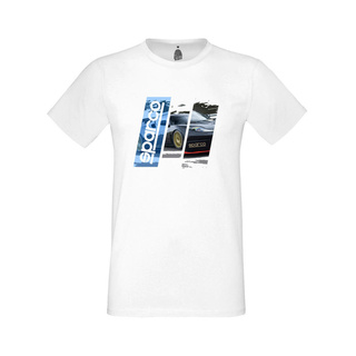 Sparco Herren T-Shirt Track weiß