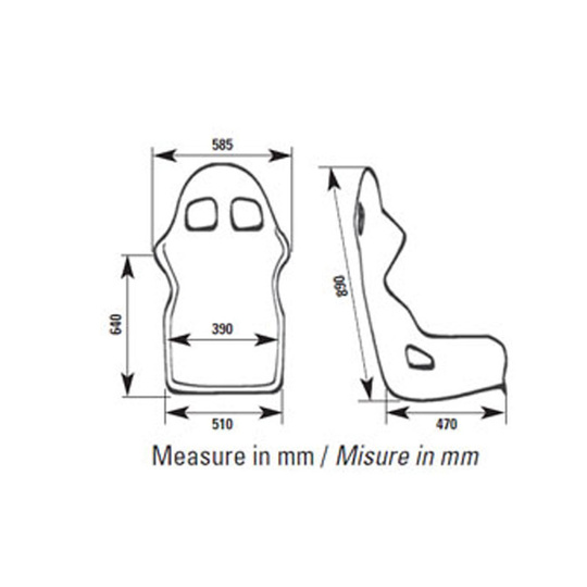 OMP Rennsitz TRS MY14 schwarz (FIA)