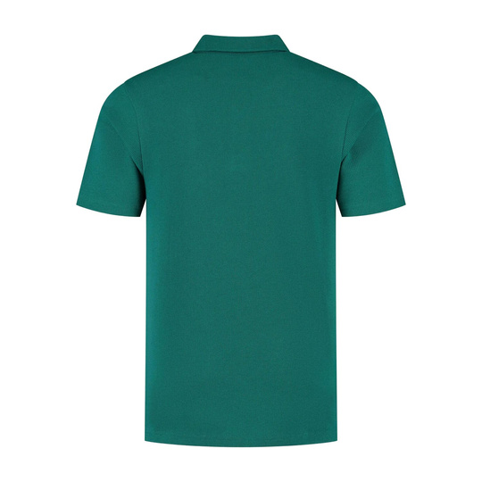 Aston Martin F1 2025 Herren Polo Tech Waffle Grün