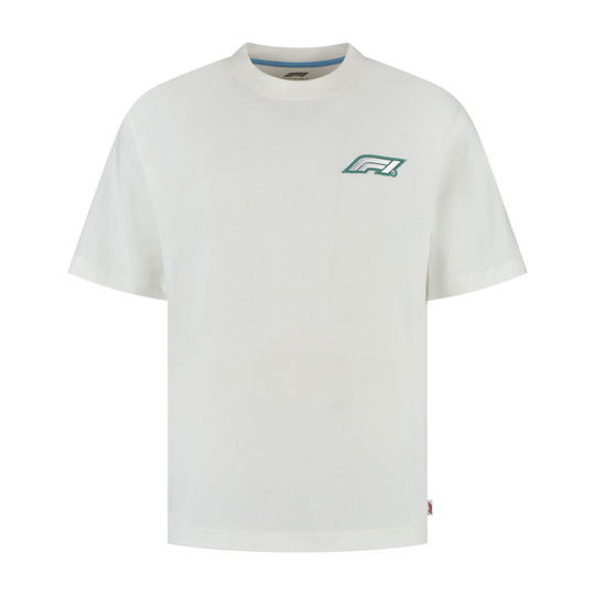 Formula 1 2025 Herren T-Shirt Legacy Graphic Weiß