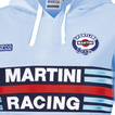Sparco Damen Kapuzenpullover Martini hellblau