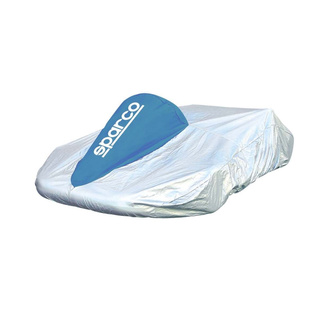 Sparco Schutzhülle für Kart silber/blau