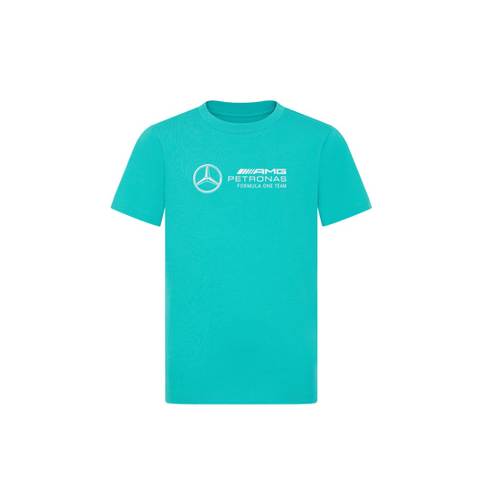 Mercedes AMG F1 2024 Kinder T-Shirt mit großem Logo
