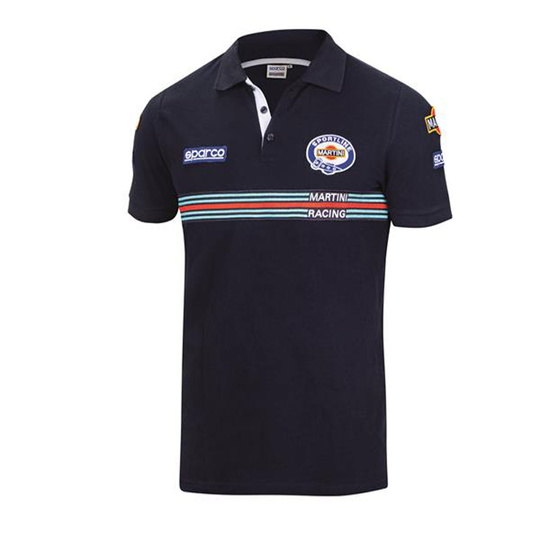 Sparco Poloshirt Martini Stripe marineblau