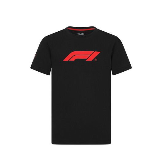 Formula 1 2025 Kinder T-Shirt Logo Schwarz