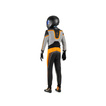 Sparco Kartanzug Superleggera-K schwarz/orange (FIA)