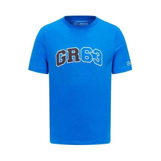 Mercedes AMG F1 George Russell T-Shirt Logo blau