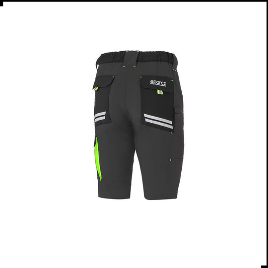 Sparco Herren Shorts Light TECH Grau-Grün