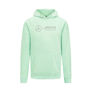 Herren Retro Hoodie Mint Mercedes AMG F1