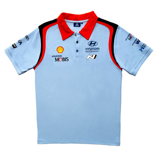 Hyundai Motorsport 2025 Herren Polohemd Team Blau