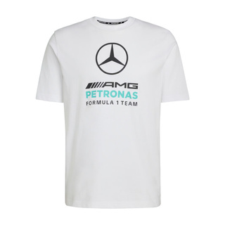 Mercedes AMG F1 2026 T-Shirt Large Logo weiß