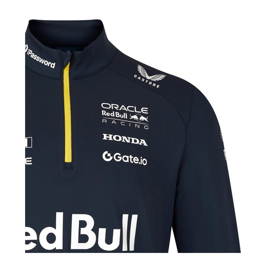 Red Bull Racing 2024 Team Sweatshirt mit 1/4-Reißverschluss für Herren