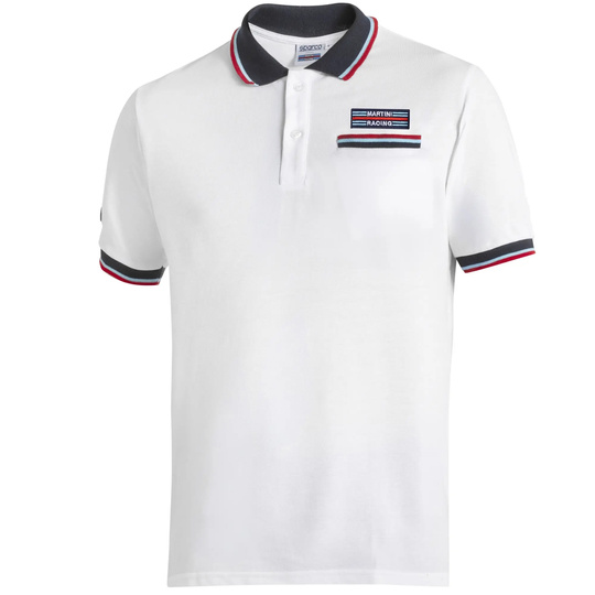 Sparco Poloshirt Martini Pocket weiß