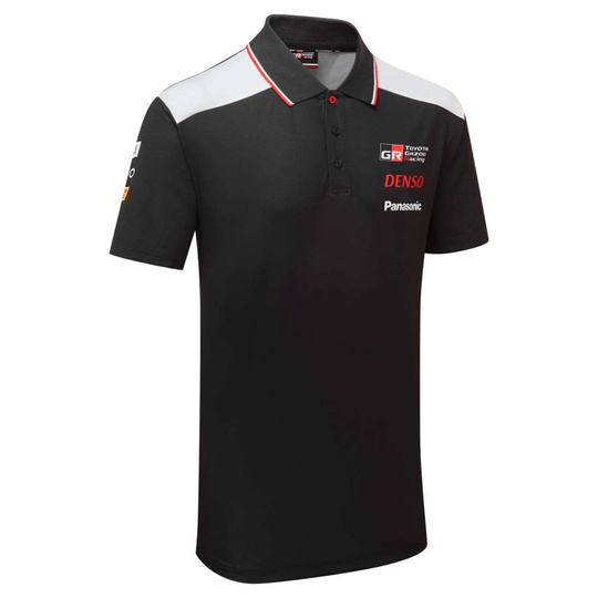  Toyota Gazoo Racing Herren Poloshirt Team Schwarz