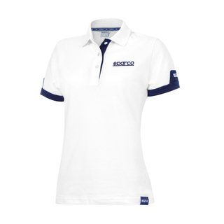 Sparco Damen Polohemd CORPORATE Weiß