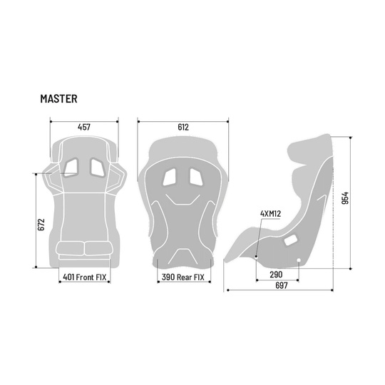 Sparco Rennsitz MASTER MY22 (FIA)