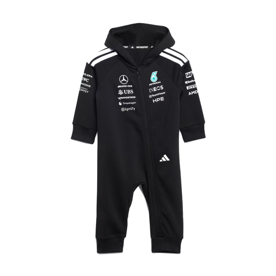 Mercedes AMG F1 2026 Baby Schwarz Einteiler