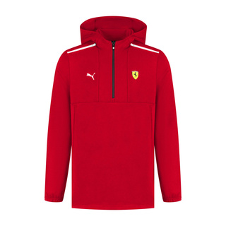 Ferrari F1 2025 Herren 1/4 Zip Sweatshirt Rot