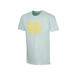 Aston Martin F1 Herren T-shirt Miami Blau
