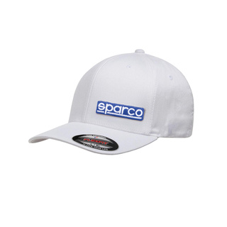 Sparco Herren Kappe FLEXFIT Weiß