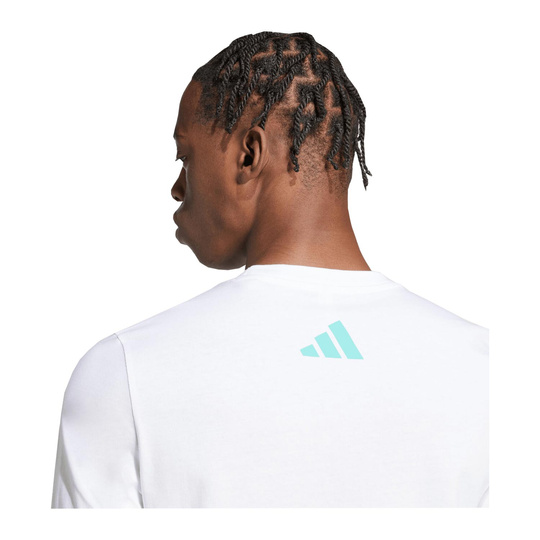 Mercedes AMG F1 2025 Herren T-Shirt Logo Weiß