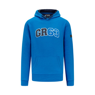 Herren Hoodie George Russell Hoodie Blue Mercedes AMG F1