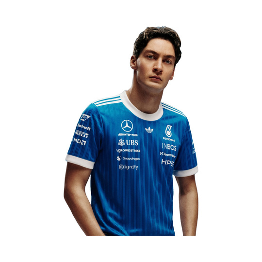 Mercedes AMG F1 2026 T-Shirt Authentic Blue Wonder