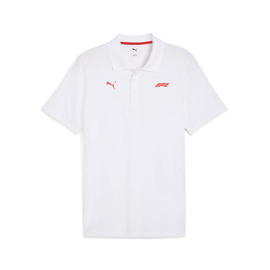 Formula 1 2025 Herren Poloshirt Small Logo Weiß