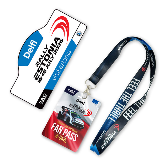 WRC Delfi Rally Estonia 2026 Fan Pass Limited Polish Edition — Sammlerticket für 4 Tage