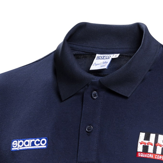 Sparco Poloshirt Lancia HF Squadra Corse Lunetta marineblau