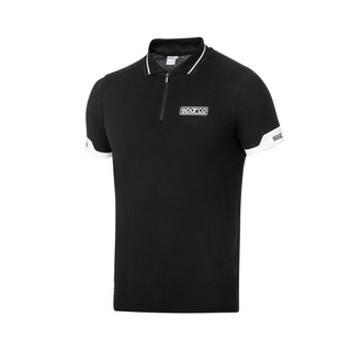 Sparco Poloshirt ZIP MY24 schwarz