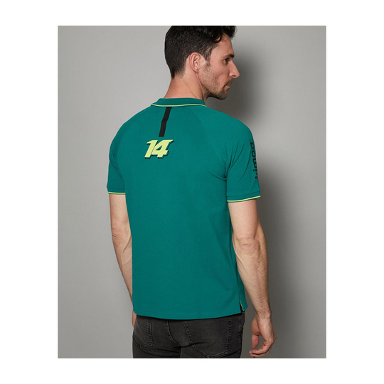 Aston Martin F1 Herren Polohemd Alonso Kimoa Grün