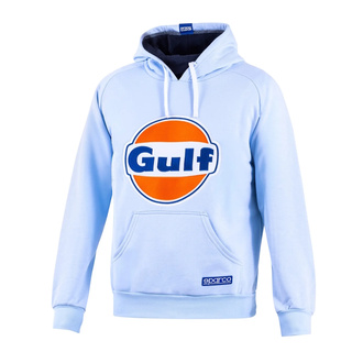 Sparco Herren Kapuzensweatjacke GULF Hellblau