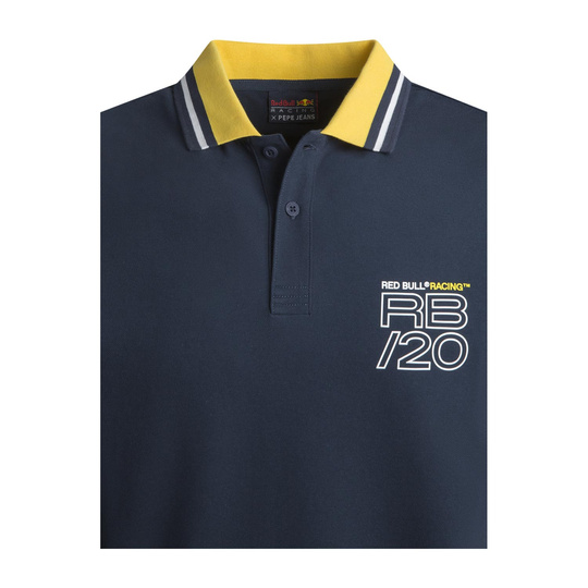 Red Bull Racing 2024 Herren Poloshirt Stripe Collar