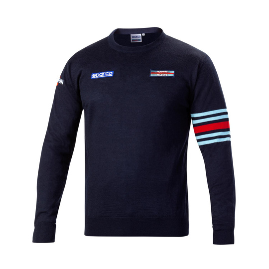 Sparco Sweatshirt Crew Neck Martini Racing marineblau