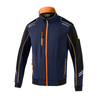 Sparco Jacke Tech marineblau/orange