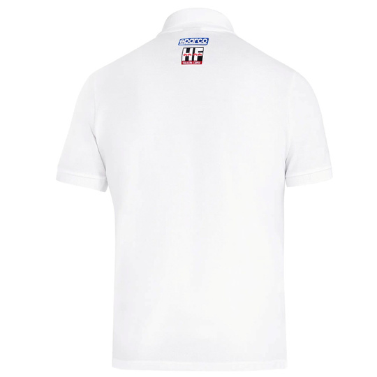 Sparco Poloshirt Lancia HF Squadra Corse Lunetta weiß