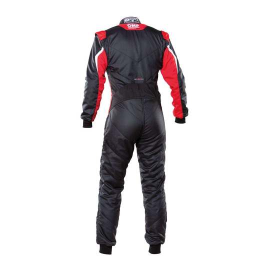 OMP Rennoverall TECNICA EVO MY21 Schwarz/Rot (FIA)