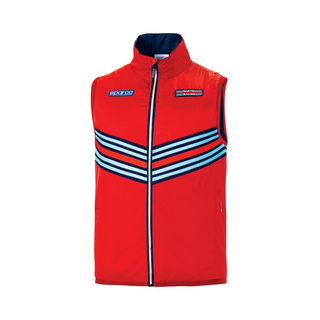 Sparco Herren Weste Stripe Martini Racing Rot
