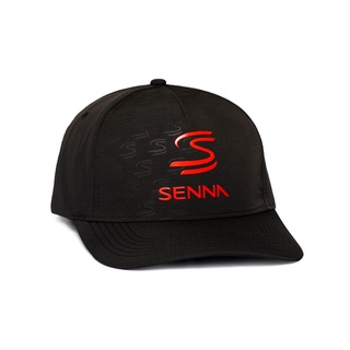 Ayrton Senna Collection 2026 Cap Debossed Logo schwarz