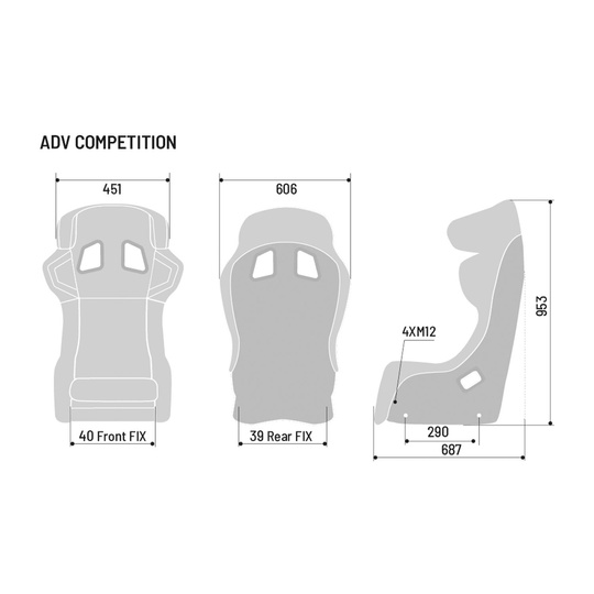 Sparco Rennsitz ADV Competition (FIA)