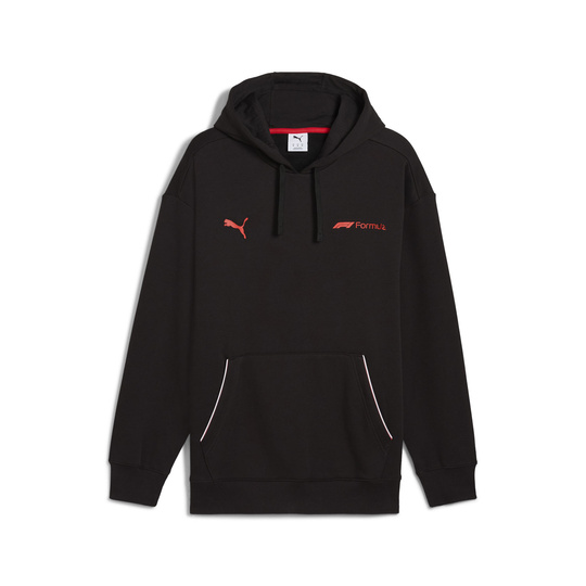 Formula 1 2025 Herren Kapuzenpullover Essential Relaxed Logo Schwarz