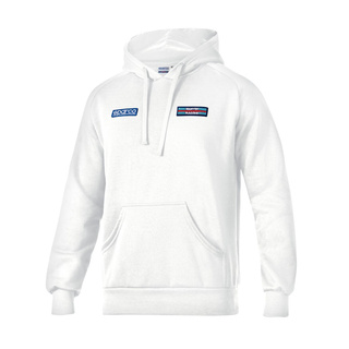 Sparco Herren Kapuzensweatjacke Martini Racing Weiß