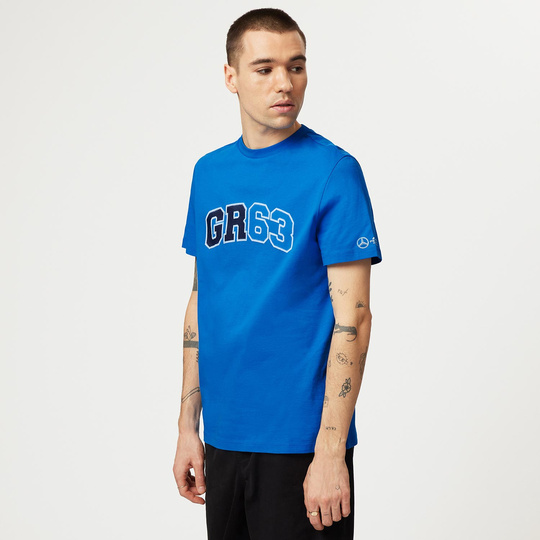 Mercedes AMG F1 George Russell T-Shirt Logo blau