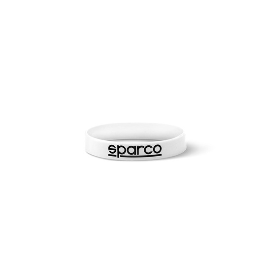 Sparco Silikonarmband LOGO Weiß