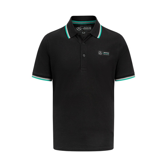 Mercedes AMG F1 Herren Polohemd Classic Schwarz