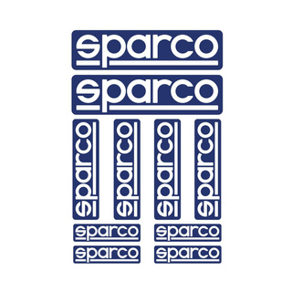 Sparco Set Aufkleber mit Logo