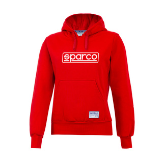 Sparco Damen Kapuzensweatjacke FRAME Rot