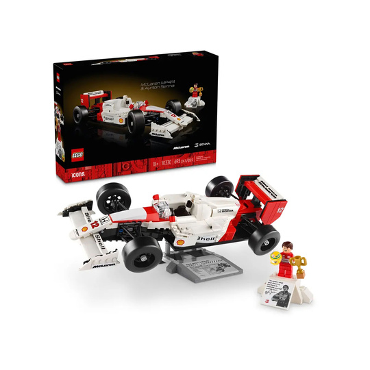 LEGO ICONS Modellauto McLaren MP4/4 & Ayrton Senna