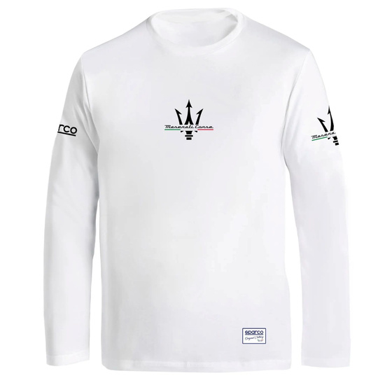 Sparco Langarmshirt Maserati Corse weiß